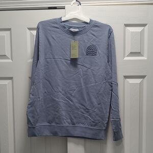 Men's Light Blue Crewneck Sweater - Casual Comfort Large Size